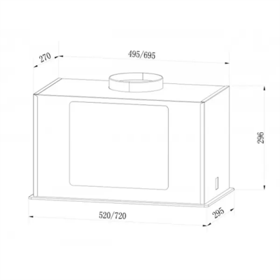 Вытяжка GS BLOC GS 600 BLACK Вытяжка GS BLOC GS 600 BLACK
