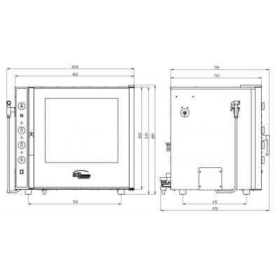 Пароконвектомат ПКЭИ/6 Grill Master Пароконвектомат ПКЭИ/6 Grill Master