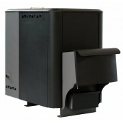 Печь банная СИБИРЬ со встроенным баком с выносной дверкой 15куб.м топка 40см