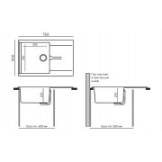 Кухонная мойка TOLERO GELCOAT COSTA-760