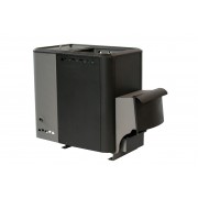 Печь банная СИБИРЬ со встроенным баком с выносной дверкой 15куб.м топка 40см