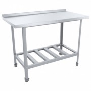 Стол разделочный ПищТех СТАНДАРТ ЦК с бортом СРОб-12/6СЦК 1200х600х870(890) мм., полка-решетка