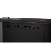 Печь банная СИБИРЬ со встроенным баком с выносной дверкой 15куб.м топка 40см