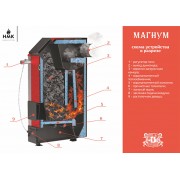 Твердотопливный котел Сибирь Магнум 20 кВт с автоматикой