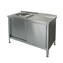 Столы-тумбы с мойкой