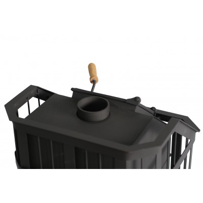 Банная печь "Сибирь" с закрытой каменкой с панорамной дверцей Банная печь "Сибирь" с закрытой каменкой с панорамной дверцей