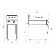 Плита газовая Ф1ДГ/800 (на подставке, для WOK сковород) Grill Master