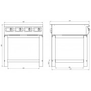 Плита 4-х конфорочная индукционная Ф4ИП/800 (на подставке, пнс) Grill Master