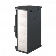 Печь-Камин ВЕЗУВИЙ ПК-05 Призматик с плитой беж. 12 кВт (200 м3)