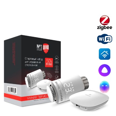 Набор для дистанционного управления отоплением Royal Thermo, белый Набор для дистанционного управления отоплением Royal Thermo, белый