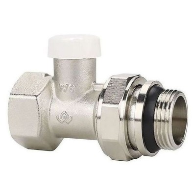 Клапан радиаторный VARMEGA 3/4" запорный, прямой с самоуплотняющимся полусгоном VM10313 Клапан радиаторный VARMEGA 3/4" запорный, прямой с самоуплотняющимся полусгоном VM10313