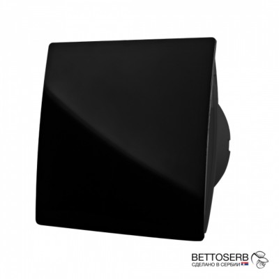 Вентилятор PESTAN BETTOSERB с обратным клапаном, черный пластик, арт. 110150BP Вентилятор PESTAN BETTOSERB с обратным клапаном, черный пластик, арт. 110150BP