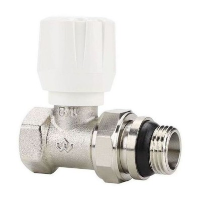 Клапан радиаторный VARMEGA 1/2" ручной, прямой с самоуплотняющимся полусгоном VM10111 Клапан радиаторный VARMEGA 1/2" ручной, прямой с самоуплотняющимся полусгоном VM10111