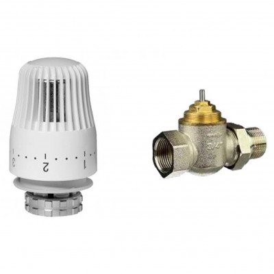 Комплект РИДАН: Клапан терморегулирующий TR-G DN20 Прямой + Элемент термостатический TR 84 Комплект РИДАН: Клапан терморегулирующий TR-G DN20 Прямой + Элемент термостатический TR 84