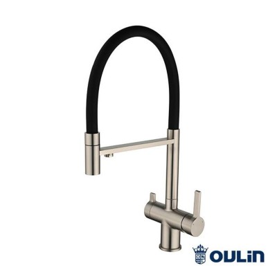 Кухонный смеситель OULIN OL-8024 нерж. Кухонный смеситель OULIN OL-8024 нерж.