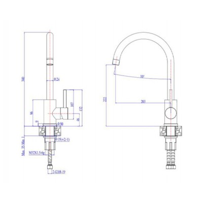 Смеситель для кухни ALVEUS GENESIS KATI G81 CONCRETE Смеситель для кухни ALVEUS GENESIS KATI G81 CONCRETE