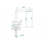 Смеситель для кухни ALVEUS AQUILA SAT