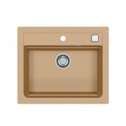 Мойка ALVEUS GRANITAL ATROX 30 BEIGE - G55 590 X 500 1X в комплекте с сифоном 1132823
