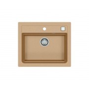 Мойка ALVEUS GRANITAL ATROX 30 BEIGE - G55 590 X 500 1X в комплекте с сифоном 1132823