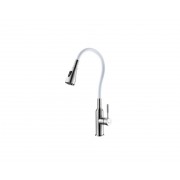Смеситель Lemark LM5082S-White с гибким изливом
