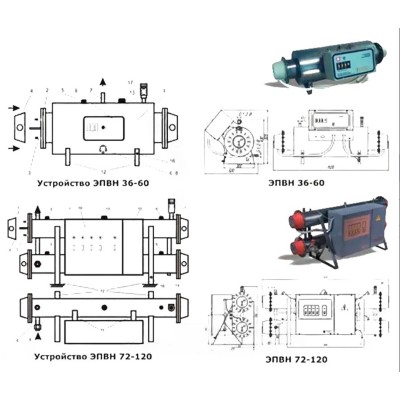 Электроводонагреватель проточный ЭПВН - 36 Электроводонагреватель проточный ЭПВН - 36