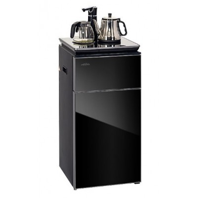 Кулер для воды HIBERG F-91FGB напольный с электрическим чайником и двумя режимами воды в кране Кулер для воды HIBERG F-91FGB напольный с электрическим чайником и двумя режимами воды в кране