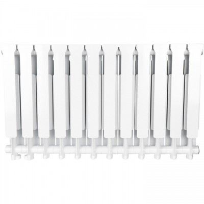 Алюминиевый радиатор Stout BRAVO (нижнее подключение) 500 12 секц. Алюминиевый радиатор Stout BRAVO (нижнее подключение) 500 12 секц.