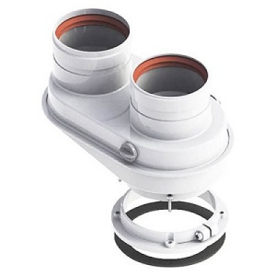 Параллельный адаптер 80/125 мм - 80/80 мм (арт.7418012) Параллельный адаптер 80/125 мм - 80/80 мм (арт.7418012)