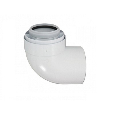 Колено LAS 87 град., 80/125 мм (арт.7194323) Колено LAS 87 град., 80/125 мм (арт.7194323)