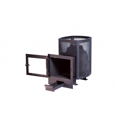 Печь банная чугунная"Сибирь-20". Панорамная дверца (сетка) Печь банная чугунная"Сибирь-20". Панорамная дверца (сетка)