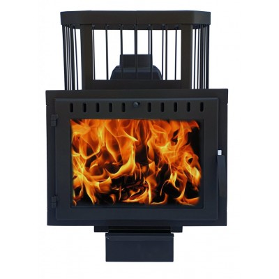 Чугунная банная печь "Сибирь-21" с панорамной дверцей Чугунная банная печь "Сибирь-21" с панорамной дверцей