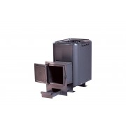 Печь банная чугунная "Сибирь-24". Универсальная чугунная дверца (конвекционная)