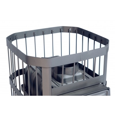 Печь банная чугунная "Сибирь-15". Чугунная дверца без ВТК (сетка) Печь банная чугунная "Сибирь-15". Чугунная дверца без ВТК (сетка)