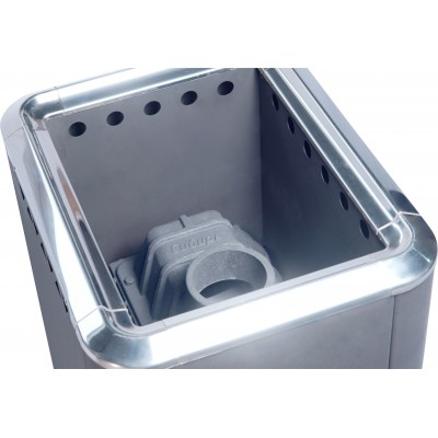 Печь банная чугунная "Сибирь-24". Универсальная чугунная дверца (конвекционная) Печь банная чугунная "Сибирь-24". Универсальная чугунная дверца (конвекционная)