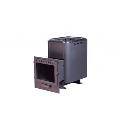 Печь банная чугунная"Сибирь-20". Панорамная дверца (конвекционная) Печь банная чугунная"Сибирь-20". Панорамная дверца (конвекционная)