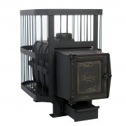 Чугунная банная печь "Сибирь-18" с универ. чуг. дверцей