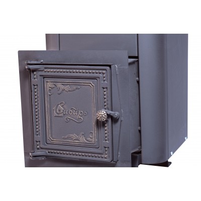 Печь банная чугунная "Сибирь-24". Универсальная чугунная дверца (конвекционная) Печь банная чугунная "Сибирь-24". Универсальная чугунная дверца (конвекционная)