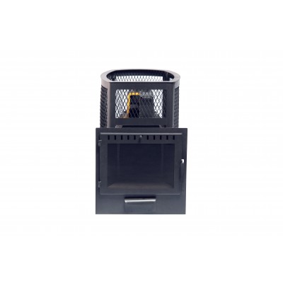 Печь банная чугунная"Сибирь-22". Панорамная дверца (сетка) Печь банная чугунная"Сибирь-22". Панорамная дверца (сетка)