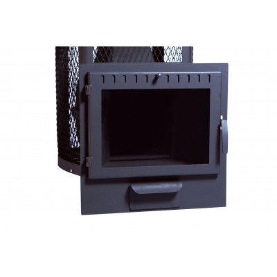 Печь банная чугунная"Сибирь-20". Панорамная дверца (сетка) Печь банная чугунная"Сибирь-20". Панорамная дверца (сетка)