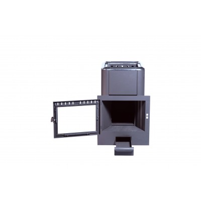 Печь банная чугунная"Сибирь-20". Панорамная дверца (конвекционная) Печь банная чугунная"Сибирь-20". Панорамная дверца (конвекционная)