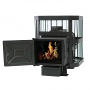 Чугунная банная печь "Сибирь-15" с выносным топоч. каналом