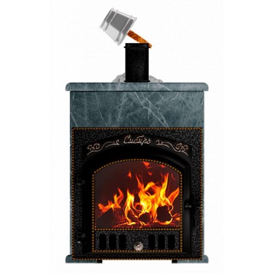 Премиальная банная печь "Сибирь-40" (дверка 545х545) в облицовке "Оптима" талькомагнезит Премиальная банная печь "Сибирь-40" (дверка 545х545) в облицовке "Оптима" талькомагнезит