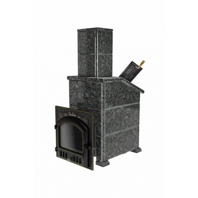 Премиальная банная печь "Сибирь-25" ЗК (дверка 545х545) в облицовке "Президент" пироксенит Премиальная банная печь "Сибирь-25" ЗК (дверка 545х545) в облицовке "Президент" пироксенит
