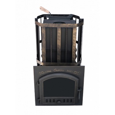 Премиальная банная печь "Сибирь-25" сетка ЗК (дверка 545х545) Премиальная банная печь "Сибирь-25" сетка ЗК (дверка 545х545)