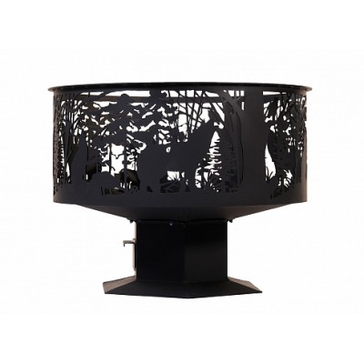 Очаг Сибирь "Природа" на подставке Очаг Сибирь "Природа" на подставке