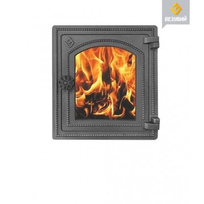 Дверка Везувий со стеклом ДТ - 4С антрацит Дверка Везувий со стеклом ДТ - 4С антрацит