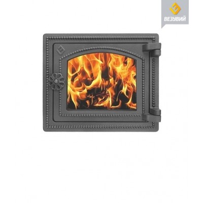 Дверка Везувий со стеклом ДТ - 3С антрацит Дверка Везувий со стеклом ДТ - 3С антрацит