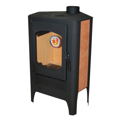 Печь - камин Бавария Эко с плитой угловая Печь - камин Бавария Эко с плитой угловая