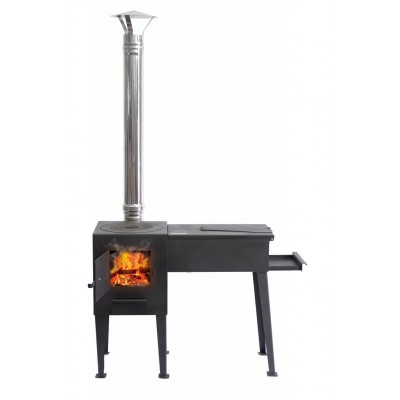 Казан-мангал "Сибирь" с откидной крышкой и зольником, дым-115см Казан-мангал "Сибирь" с откидной крышкой и зольником, дым-115см