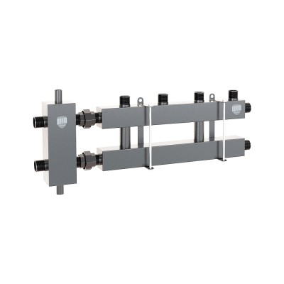 Блок коллекторный на 2(3) выхода, стрелка 60 кВт, в комплекте с кронштейнами, AISI 304 Блок коллекторный на 2(3) выхода, стрелка 60 кВт, в комплекте с кронштейнами, AISI 304
